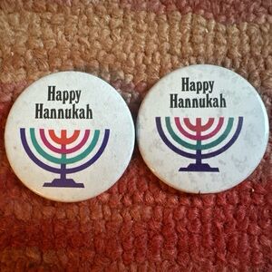 Happy Hannukah Button Set